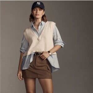 Anthropologie Twofer Sweater Vest LIKE NEW